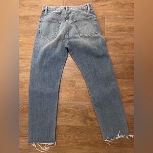 Frame Denim Light Blue Distressed Boyfriend Jeans